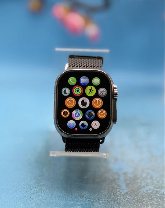 Смарт часовник Apple Watch Ultra 1st Gen GPS + Cellular 49mm Titanium – Black Milanese Strap