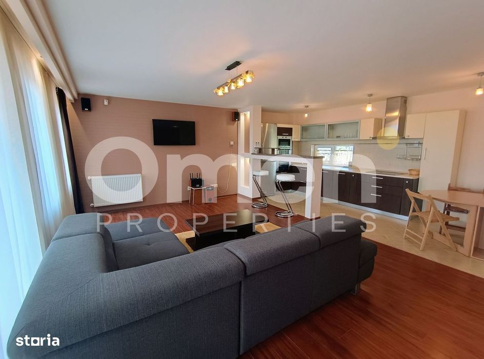 Casă de închiriat | 150 mp utili | Garaj | Complet mobilată și utilată