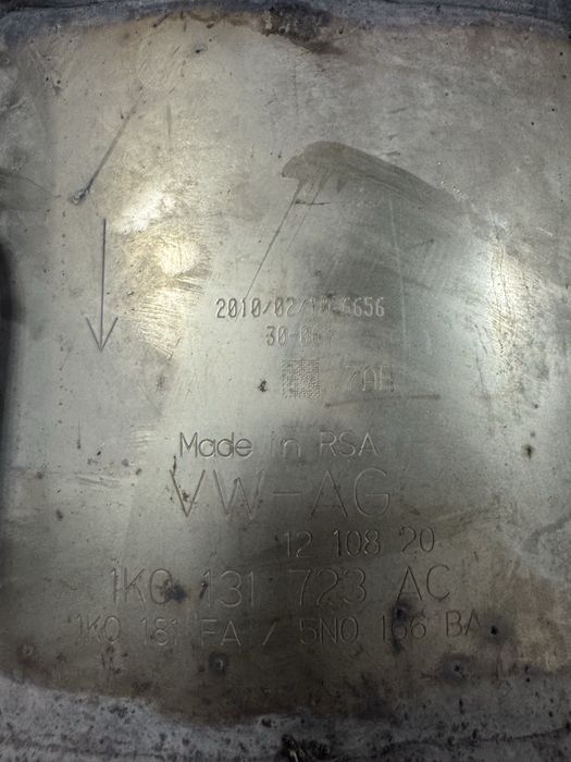 Dpf VW GOLF  6 1.6 tdi