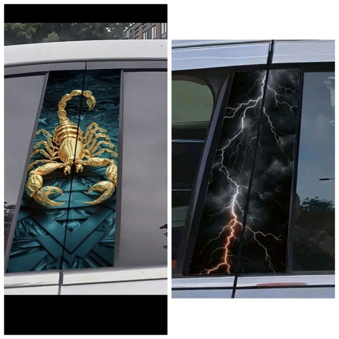 Водоустойчиви стикери за кола-2 бр. Комплект