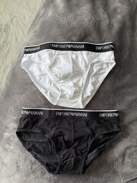 Emporio Armani set 2 chiloti alb-negru marimea S noi originali