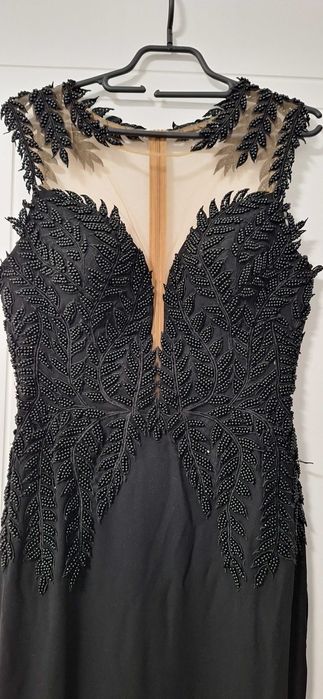 Официална дълга черна рокля