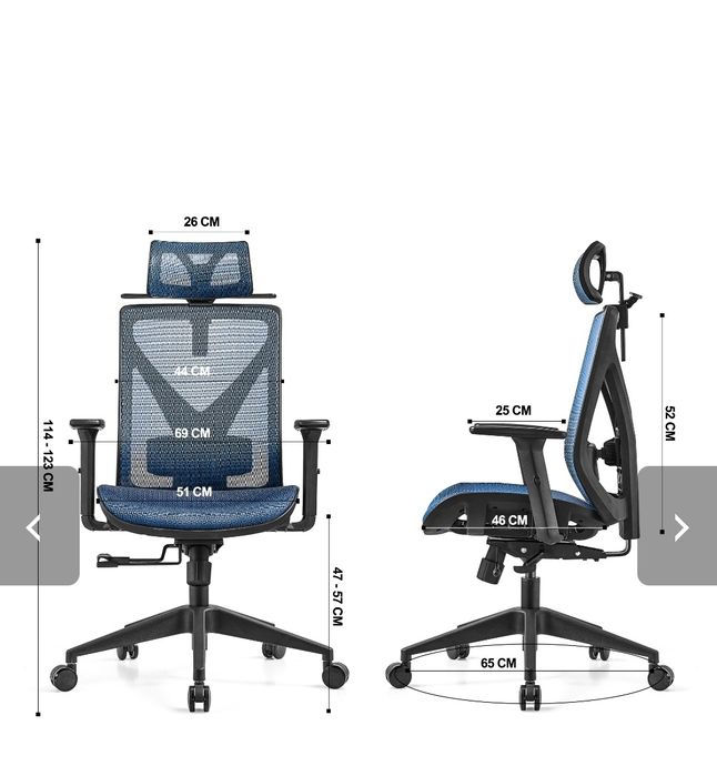 Ергономичен стол Vancouver черен