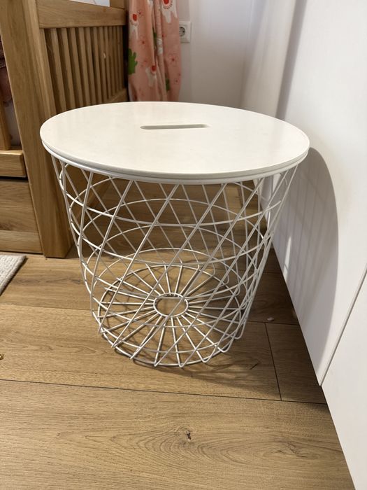 KVISTBRO Masă depozitare, alb, 44 cm