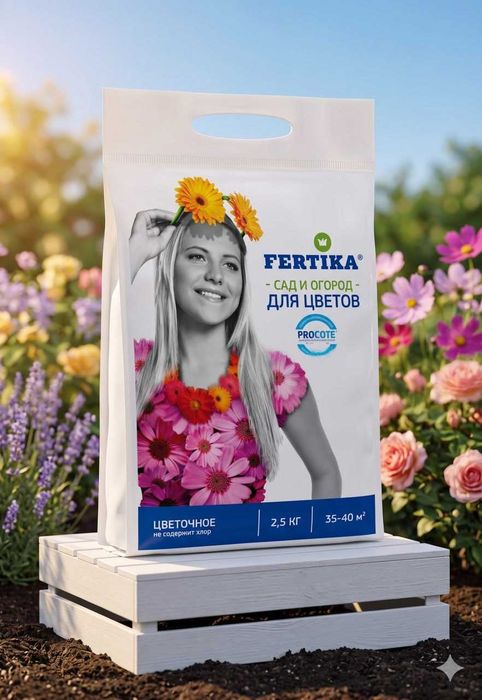 Удобрение Fertika «Для цветов» (2,5 кг)