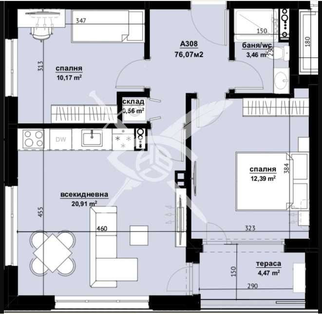 Продава се Тристаен апартамент в Бургас, Изгрев - 76 кв.м за 1172 €/кв.м - Снимка #1