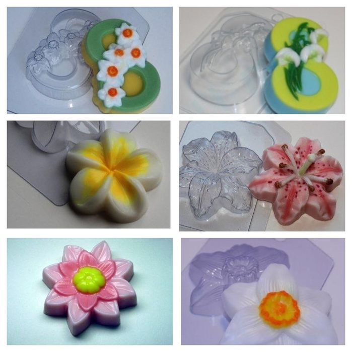 Пластиковые формы для мыло