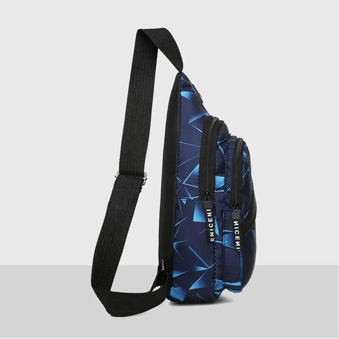 Borsetă de piept/spate/umăr. 4 buzunare. Waterproof. Încăpătoare.