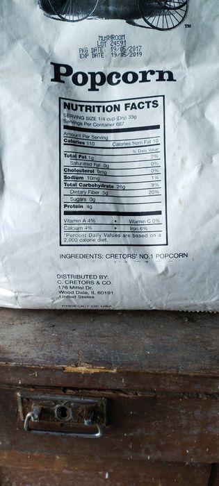 American popkorn joxori urug'i sotiladi.