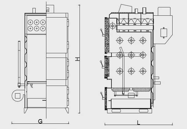 Стоманен котел на дърва и въглища 116 kW
