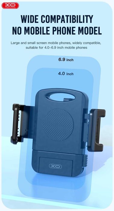 Държач за телефон за велосипед С109, черна - XO