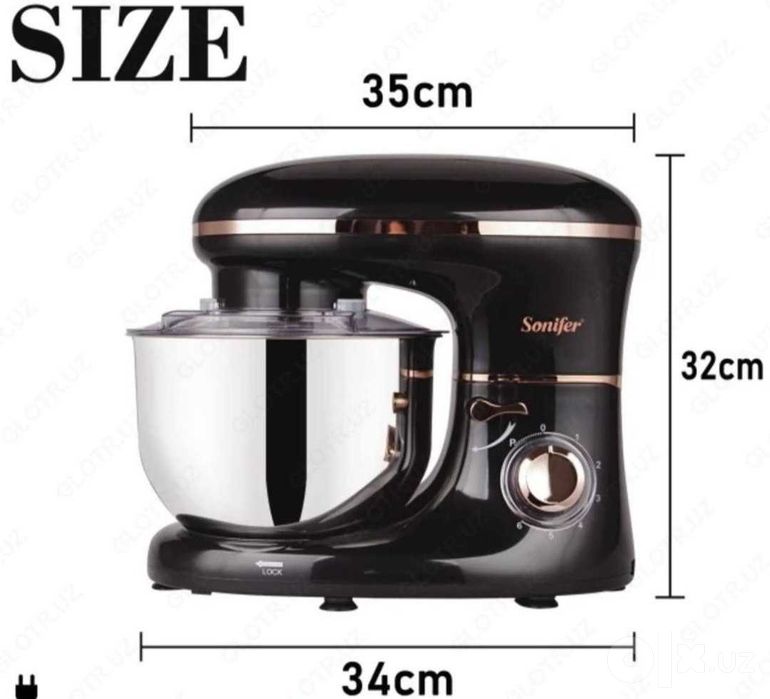 Планетарный миксер Промышленный с чашкой Stand Mixer Mikser sf-8064