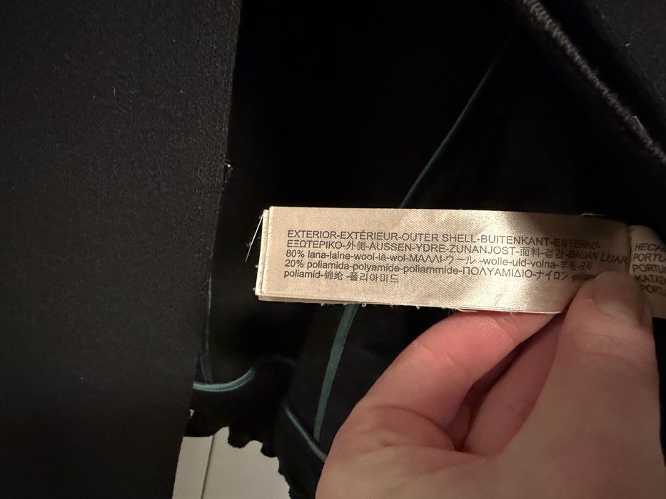 Късо дамско яке Massimo Dutti – вълна, черно, EU 38