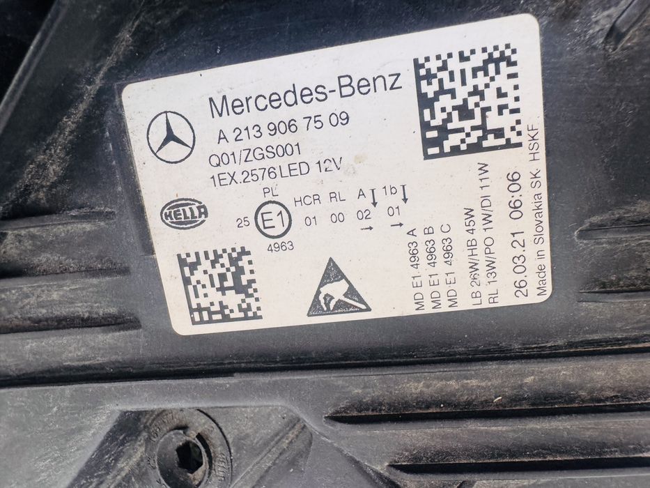 Far stanga led Mercedes E Classe W213 dupa 2020 cod A2139067509
