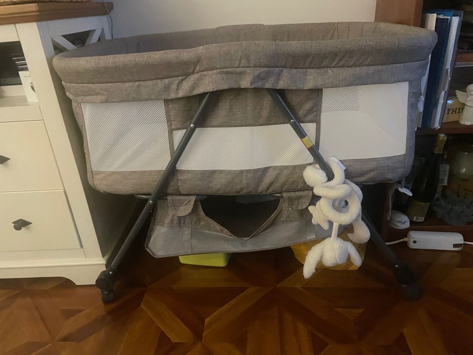 Pătuț pliabil călătorie, Stare foarte bună, saltea reglabilă