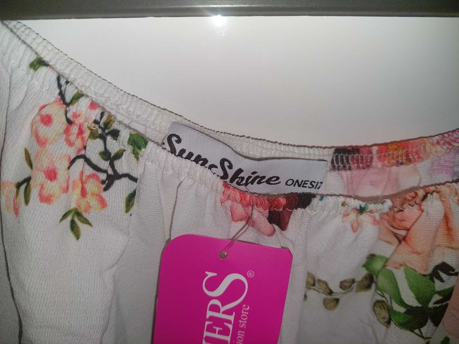 Bluza SunShine casual,croi larg,umeri goi,aplicatii TRANSPORT GRATUIT