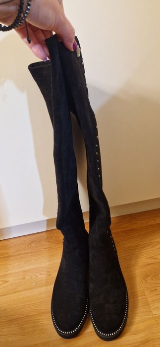 Cizme piele intoarsa