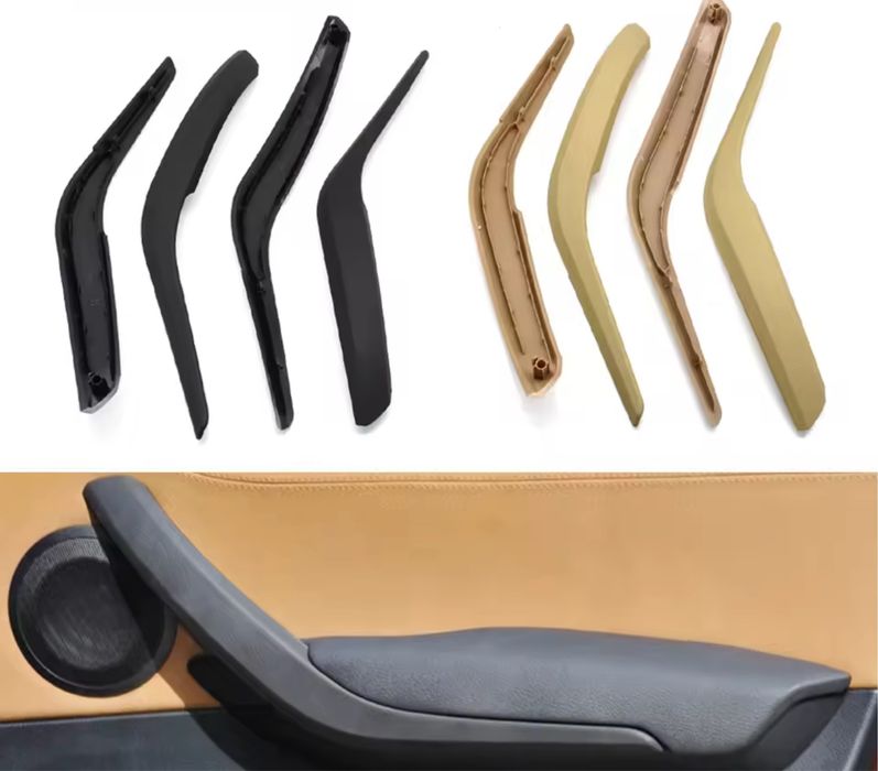 Set Manere trim ornament usa sofer pasager crom negru crem Bmw X1 E84