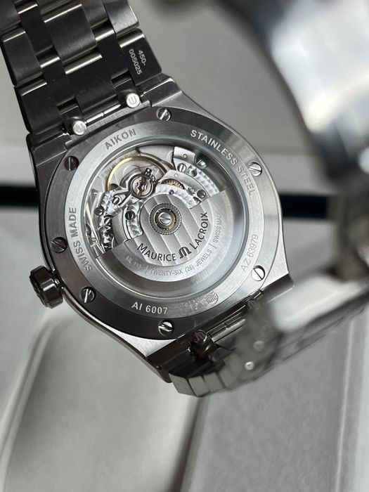 Maurice Lacroix Aikon 39mm Blue Automatic + оригинална гумена каишка