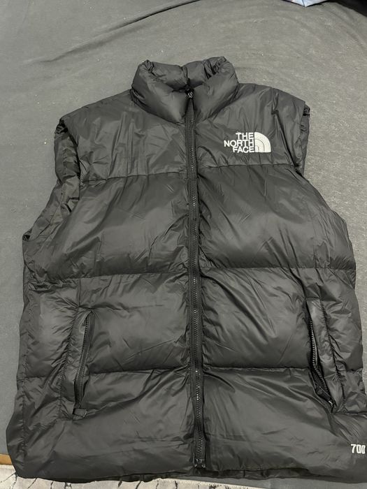 Vestă TNF 700 Nuptse XXL – puffer original, negru, super călduroasă