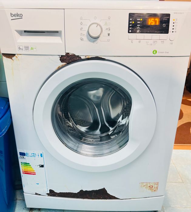 Masina de spalat rufe Beko WKB61032Y Slim, 6 kg, 1000 RPM, Clasa A++, LED, Alb