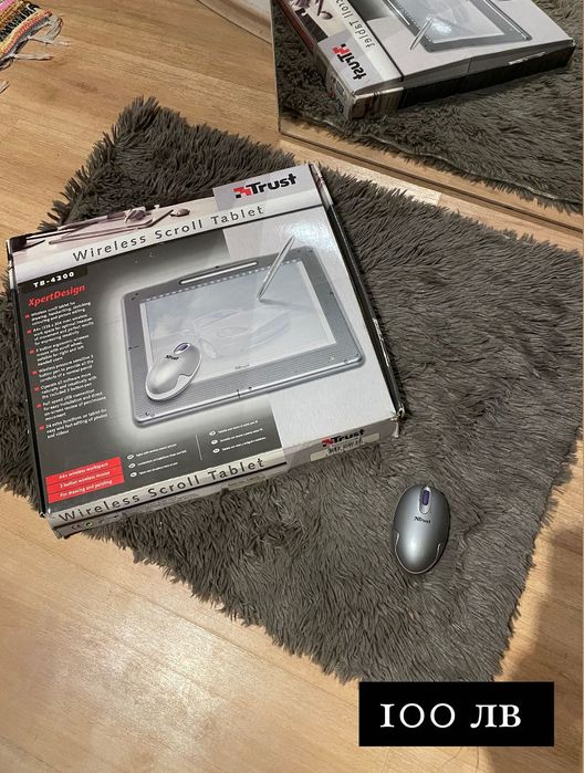 Таблет за рисуване TRUST Wireless Scroll Tablet ТВ-4200