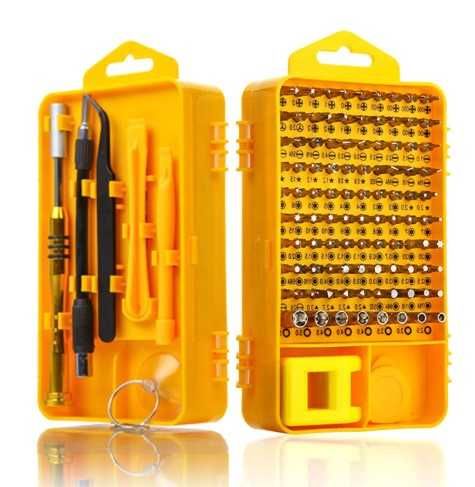 Мултифункционален  комплект мини отверки 115 в 1