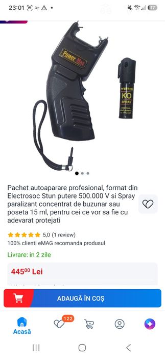 Electrosoc power max si spray paralizant