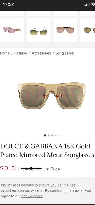 Слънчеви очила Dolce & Gabbana Gold, Swarovski, Guess, Roberto Cavali