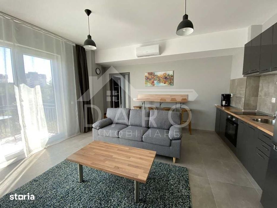 Inchiriez apartament modern 2 dormitoare+living, bloc nou centru