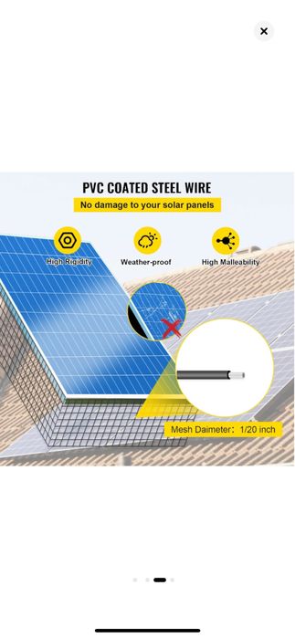 Instalez plasa anti pasari panouri solare