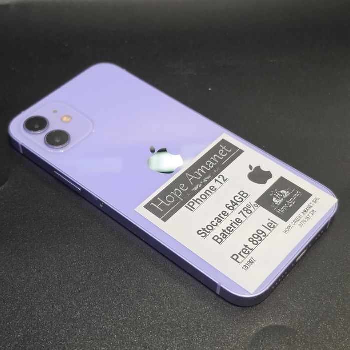 HOPE  AMANET P8 Iphone 12 64 gb 78 Baterie