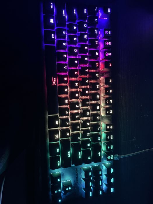 Tastatura Hyperx Alloy Origins Core PBT RGB TKL switch uri red linear cu cablu usb C