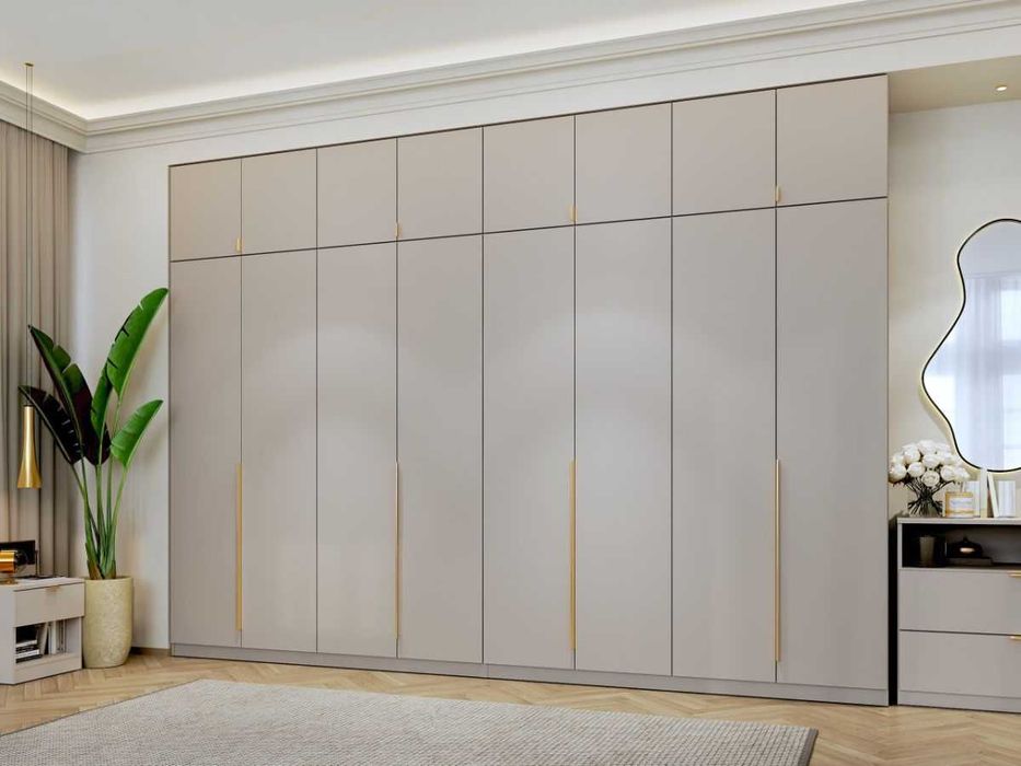 Dulap dormitor haine Inalt Bej/casmir 328 cm Auris C1