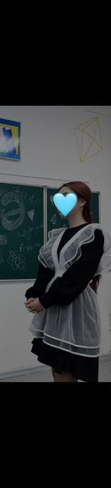 Школьный фартук с платье