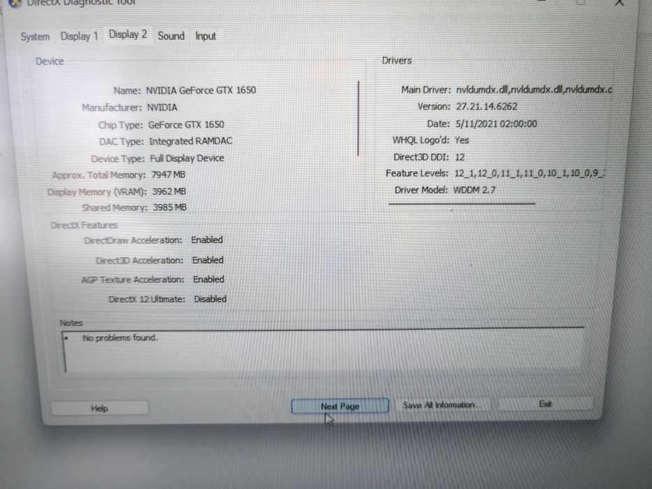 Acer Nitro 5 AN516-57-52F5