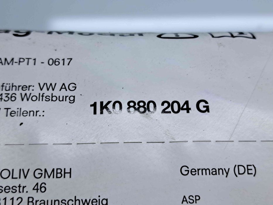 Airbag pasager Volkswagen Golf 5 (1K1) [Fabr 2004-2008] 1K0880204G