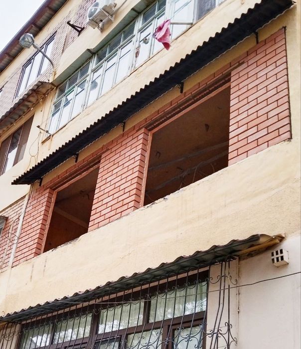 Балконга гишт терамиз кладка балкон