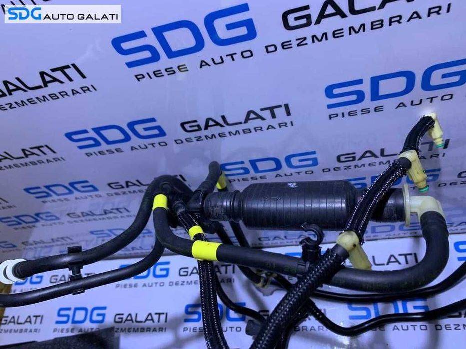 Instalatie Furtun Furtune Conducta Conducte Alimentare Combustibil Rampa Injectoare Tur Retur Peugeot 207 1.6 HDI 2006 - 2012 Cod 9635692580