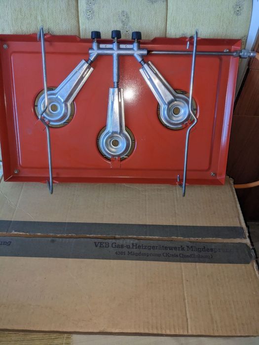 Газов котлон тройка ГДР + газова бутилка
