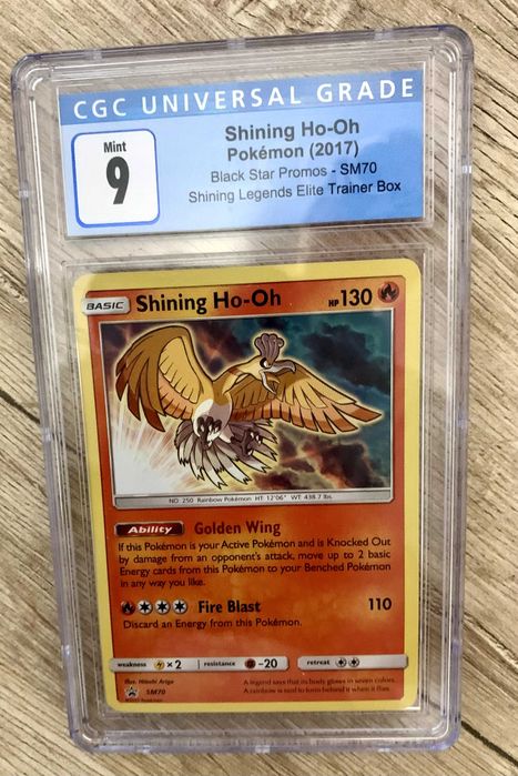 2017 Shining Ho-Oh | Shining Legends SGS Grade 9 | Pokemon Card