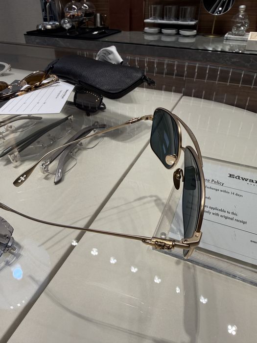 Ochelari Chrome Hearts Titan Gold