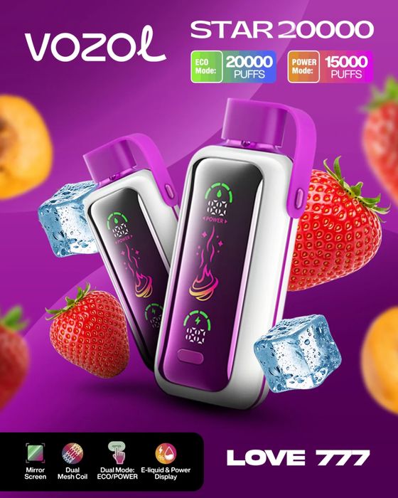 Vape vozol 20.000 puffs xxl