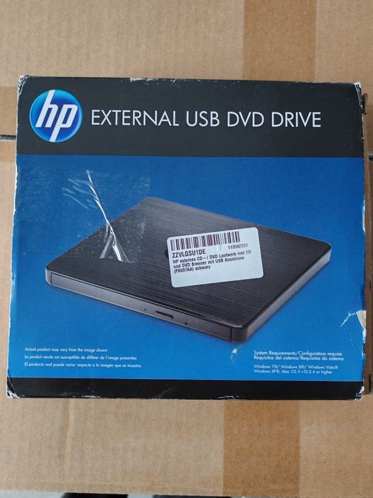 Оптично устройство HP Optical Drive, външно, USB, четене/записване