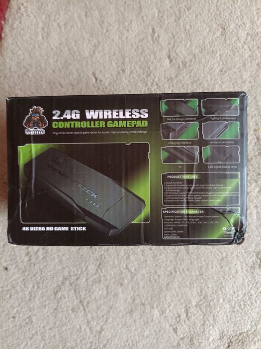 Consolă Jocuri Retro M8 4K 2.4GHz HDMI Stick Wireless Controller GamePad 20.000 Games - NOU / SIGILAT