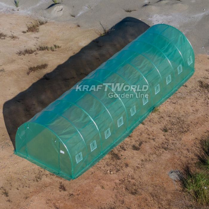 Голям градински парник 10м – Тунелна Оранжерия усилена конструкция, ар