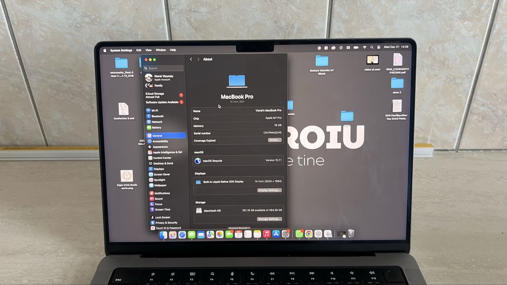 Macbook pro m1 pro 14 inchi