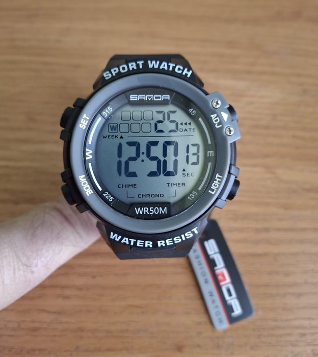 Часы наручные мужские электронные водонепроницаемые. Elektron soat