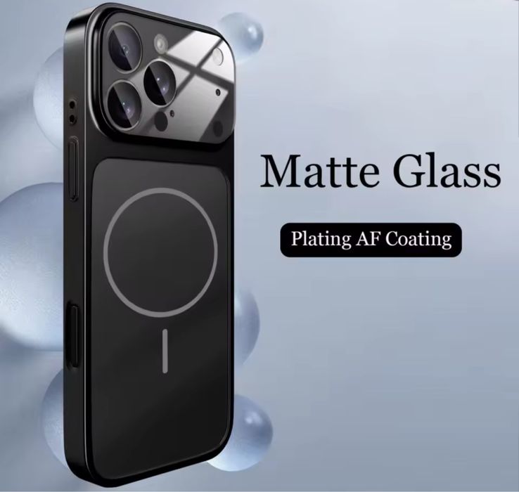 Iphone 13/14/15/16/17 PRO MAX AIR Husa Magsafe Matte Glass