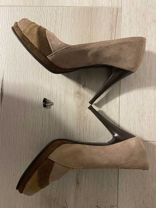 Pantofi dama din piele intoarsa